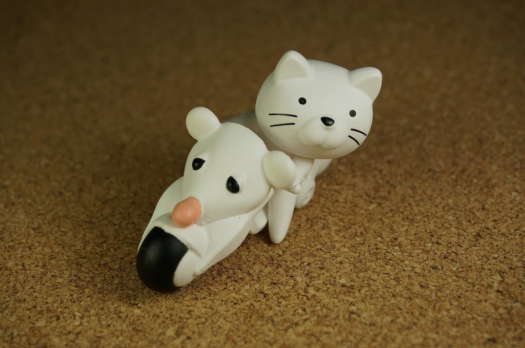 バイク猫(ホワイト)