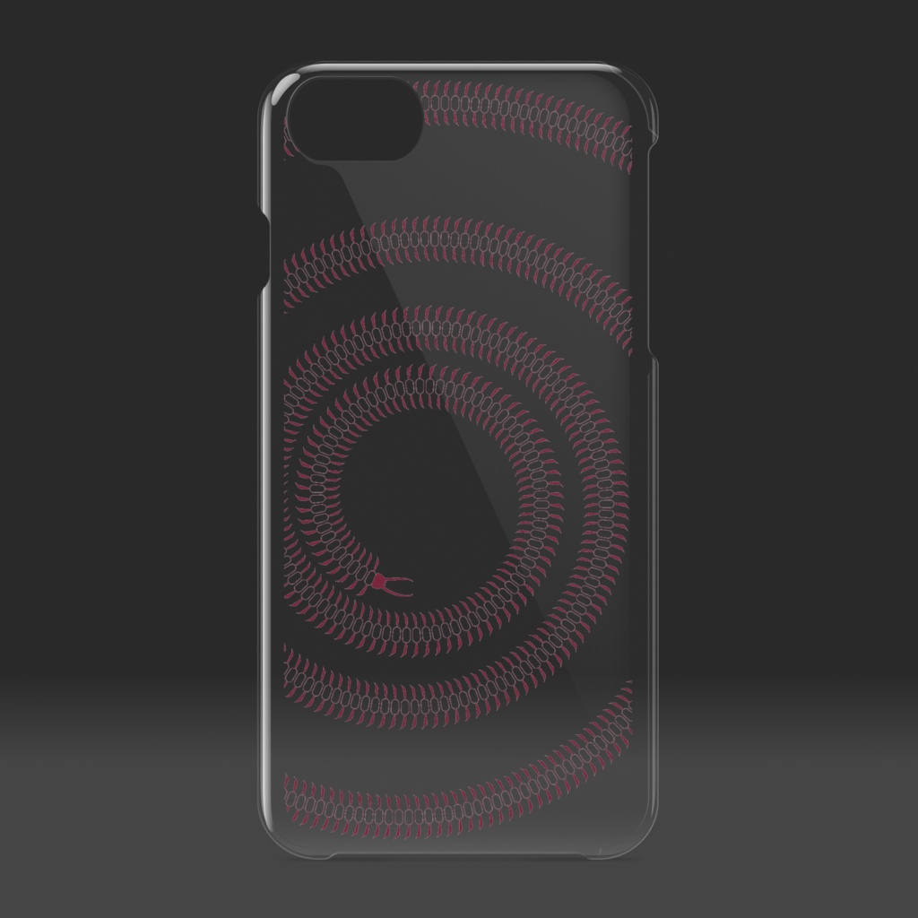 百足 クリアiPhoneケース