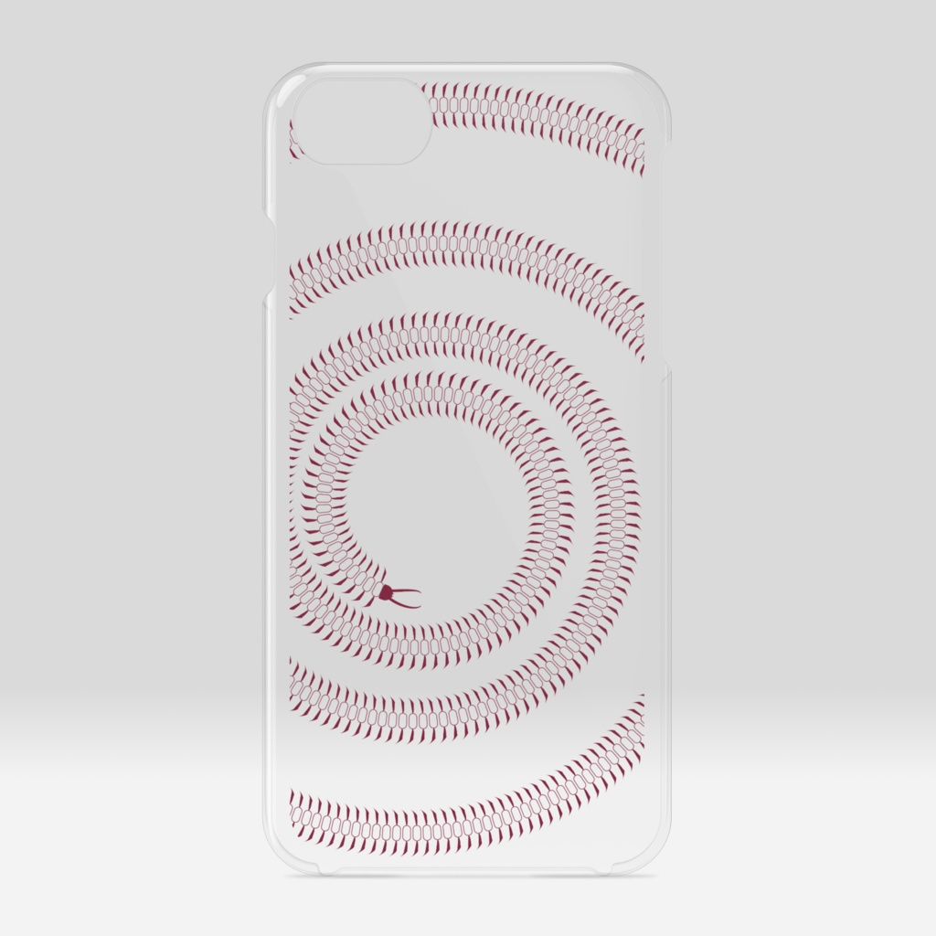 百足　クリアiPhoneケース