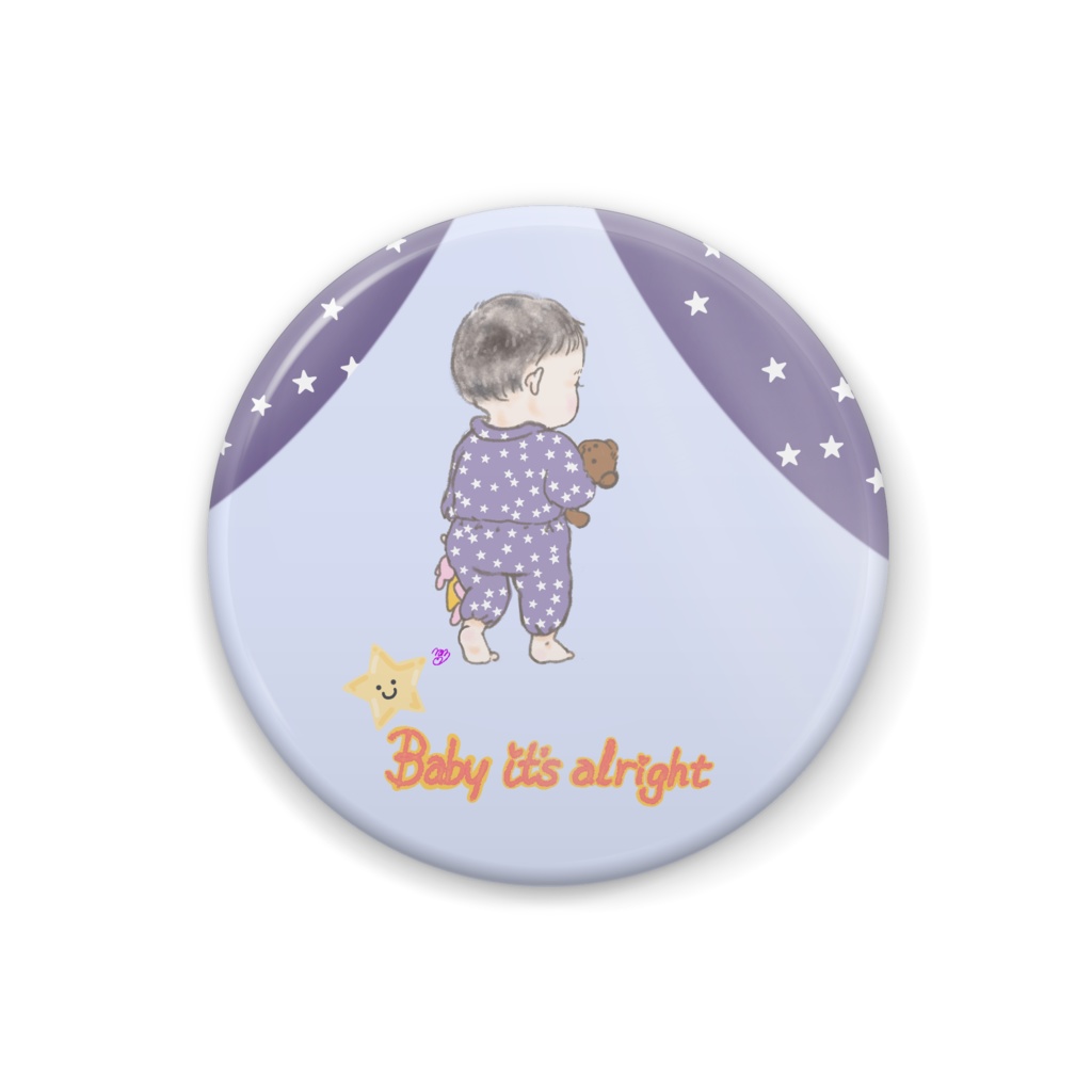 Baby it's alright 缶バッジ④