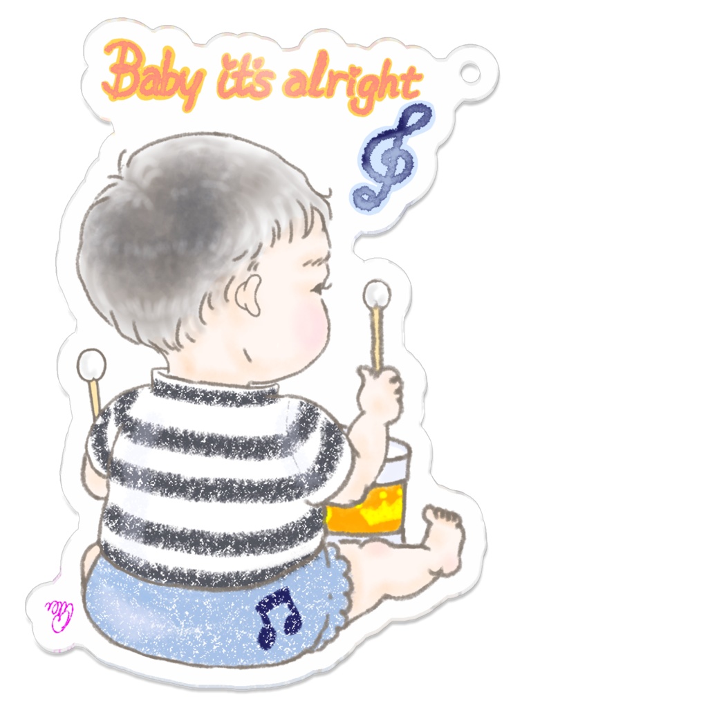 Baby it's alright (blue)アクキー