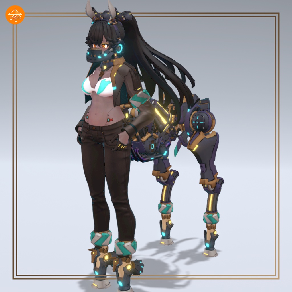 ❖無料❖ VRCモデル『八衢』用改編テクスチャ『アヌビス』