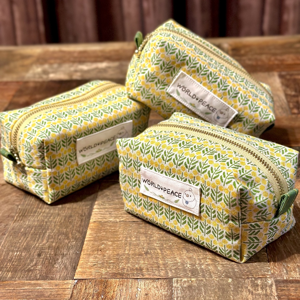 【OPEN記念おまけ付き】布製ハンドメイドボックスポーチ【ワピポッポーチ】