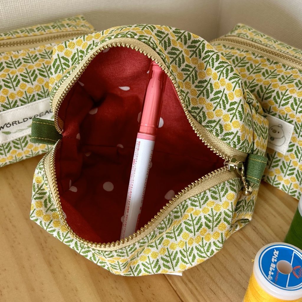 【OPEN記念おまけ付き】布製ハンドメイドボックスポーチ【ワピポッポーチ】