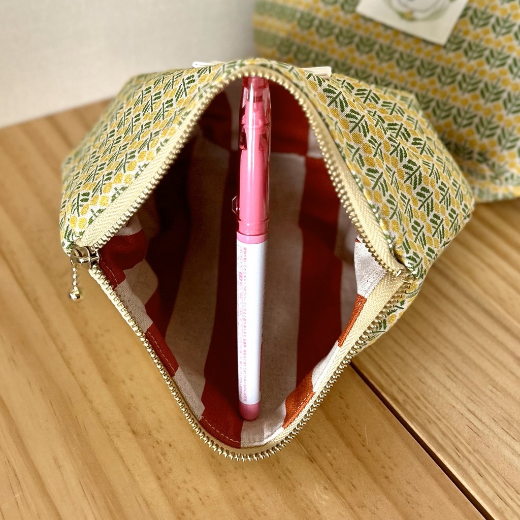 【OPEN記念おまけ付き】布製ハンドメイドぷっくり丸底ポーチ【ワピポッポーチ】