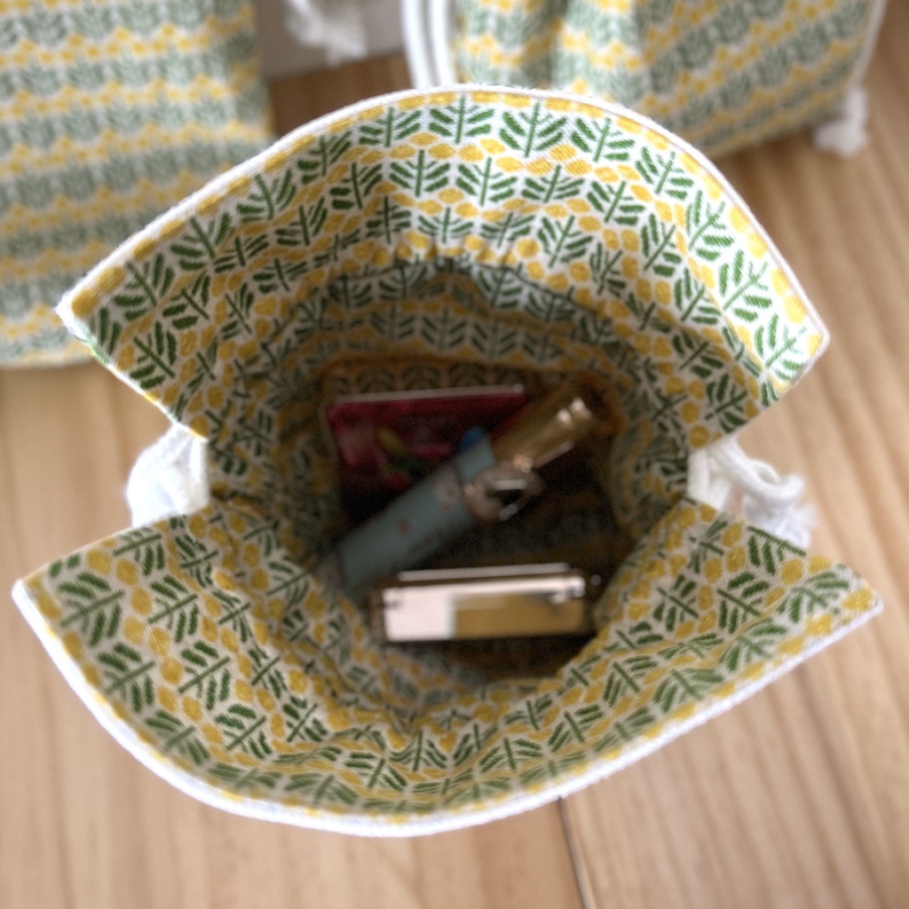 【リバーシブル】ワピポッポお顔巾着【ハンドメイド】