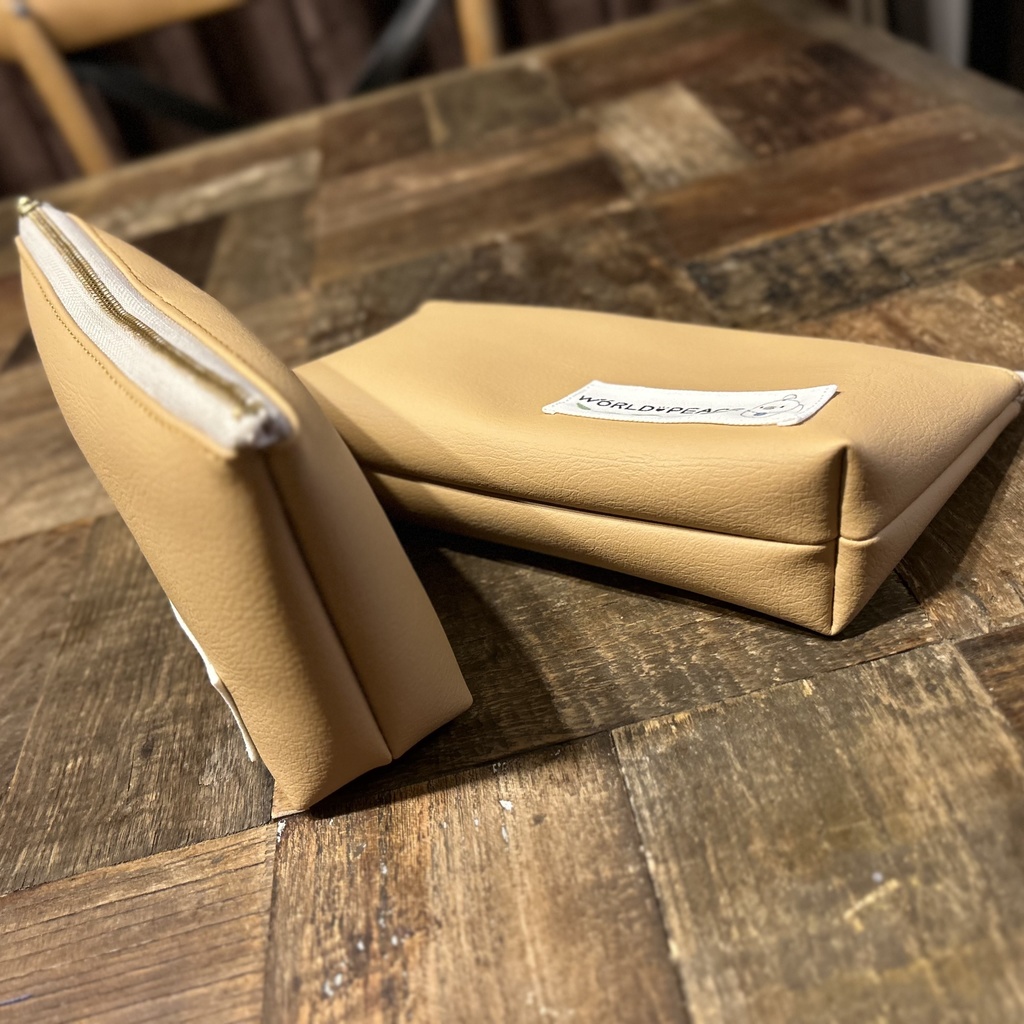 【ハンドメイド】ソフトレザーペンケース