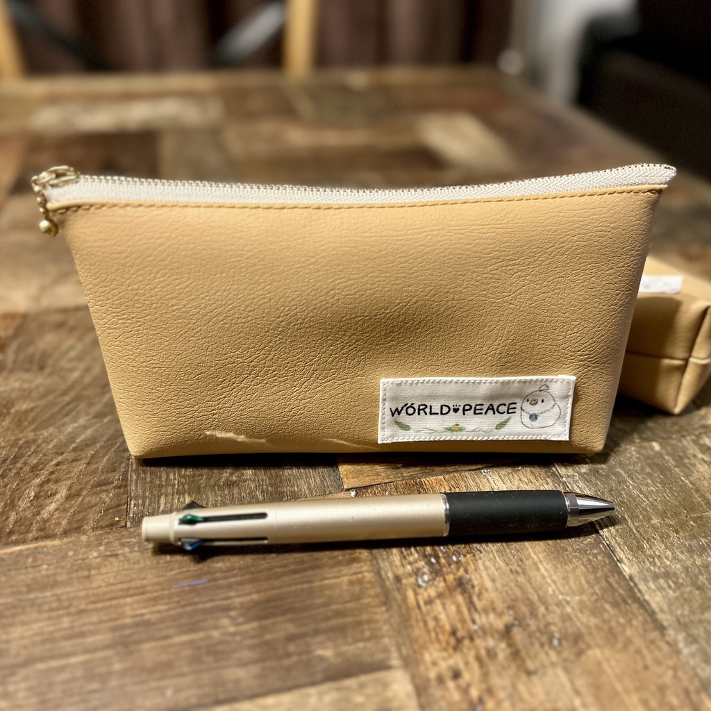 【ハンドメイド】ソフトレザーペンケース