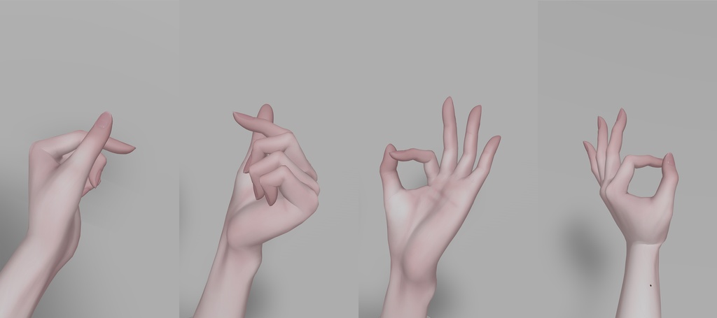 【全28種】写真撮影向けハンドジェスチャー【MA対応 Expression Menuからの呼び出しギミック付き】