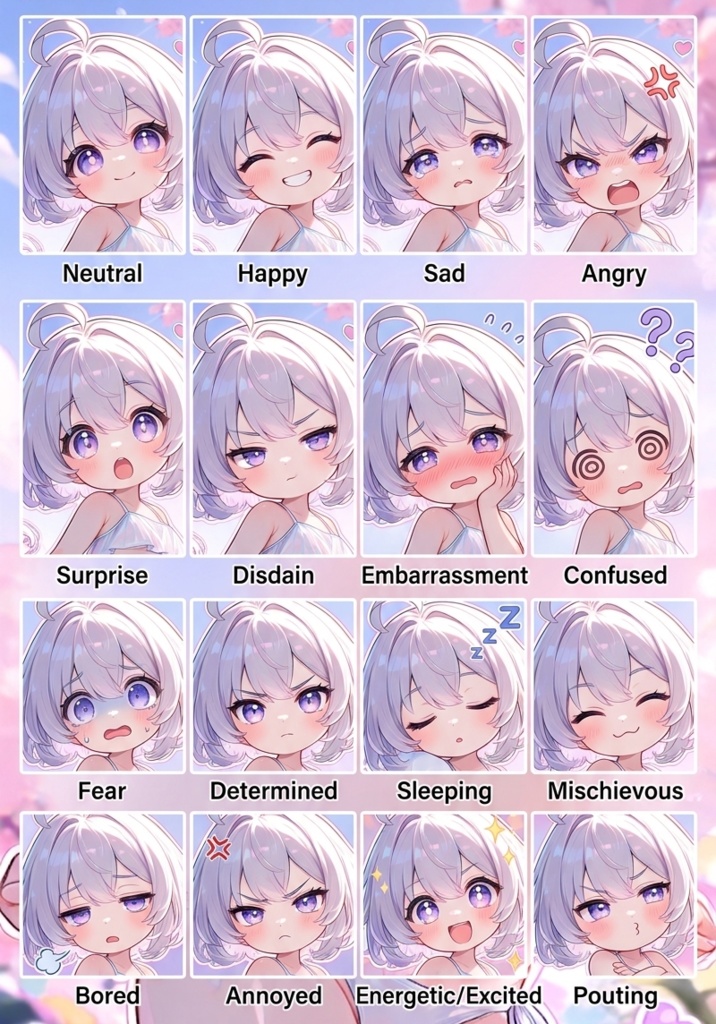 少女色んな表情