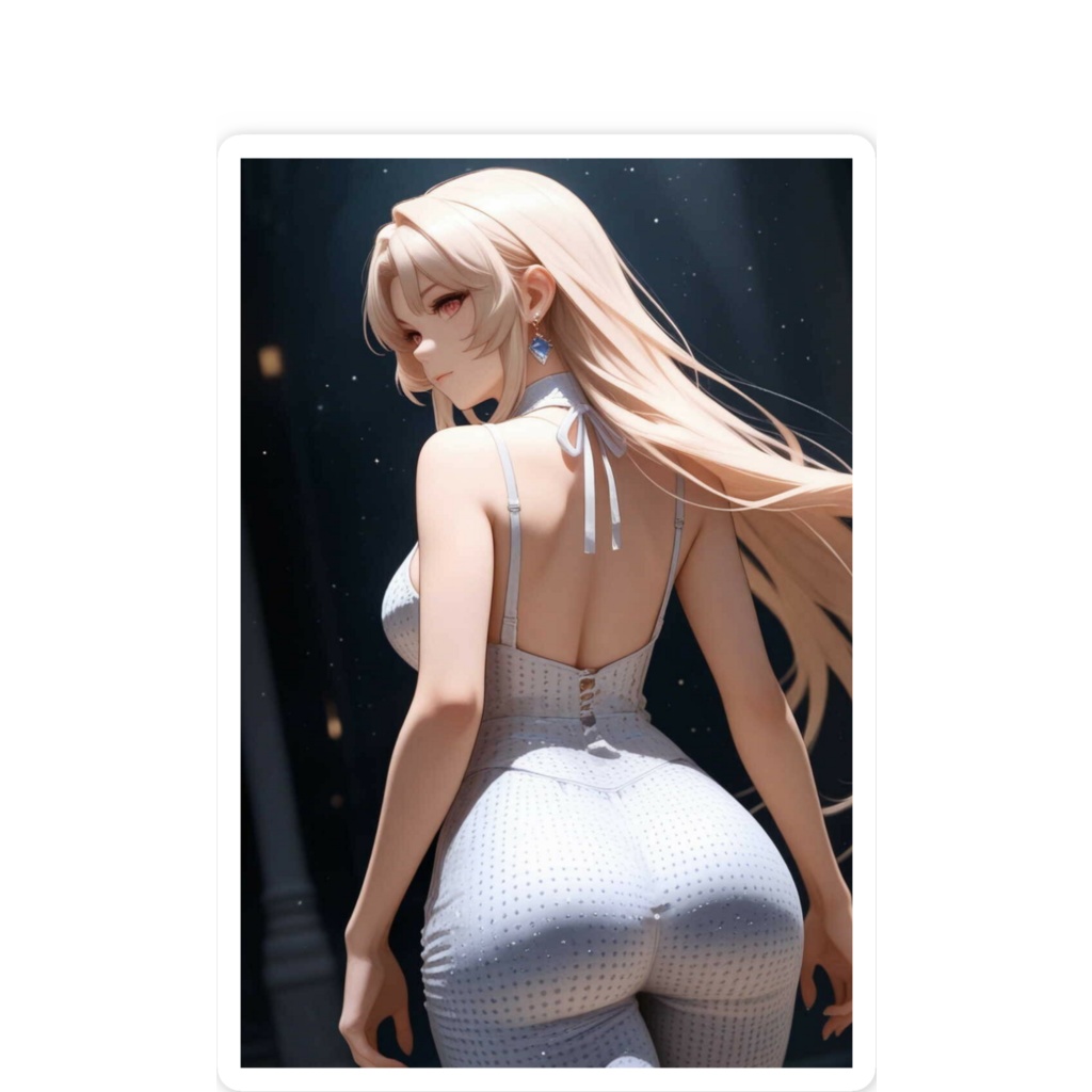 美尻美女ステッカー