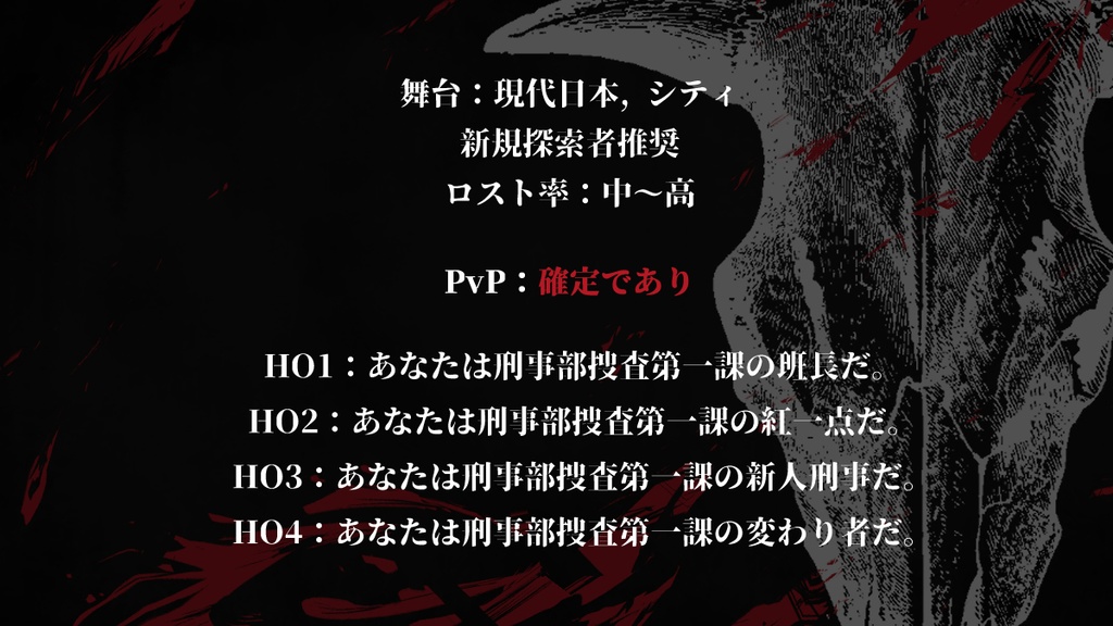 【CoC非公式シナリオ】Do vengeance, to ■■.【SPLL:E192179】