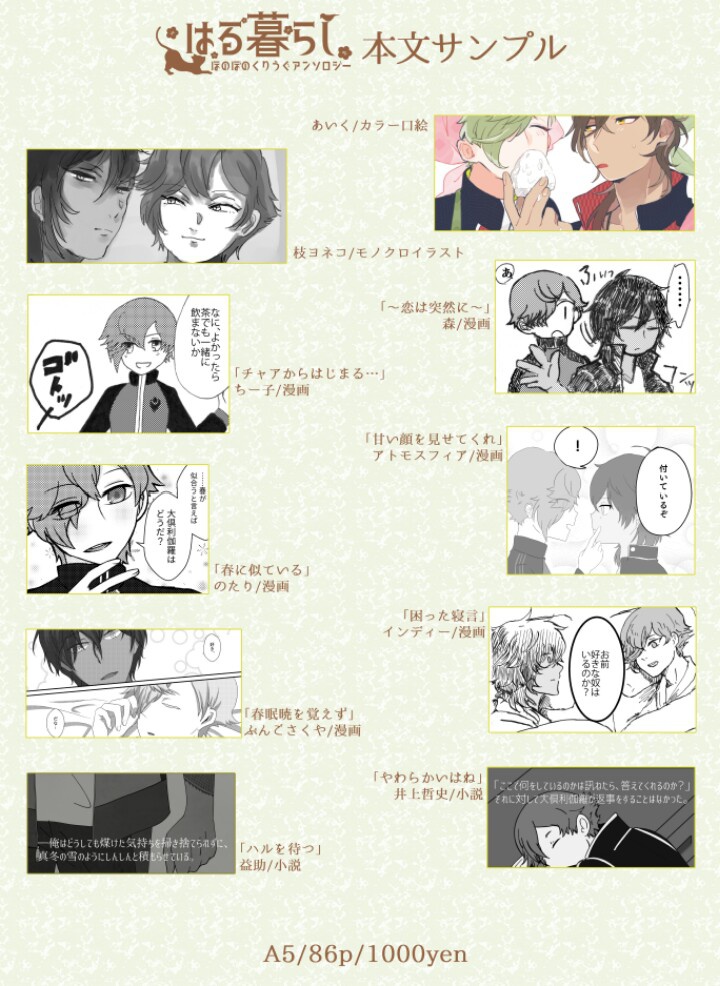 ほのぼのくりうぐアンソロジー「はる暮らし」