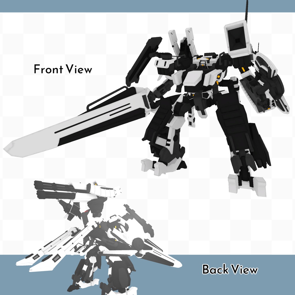 【3Dモデル】ワンコインロボット【VRC想定アバター】
