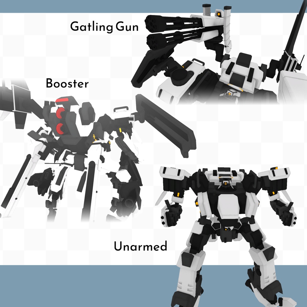 【3Dモデル】ワンコインロボット【VRC想定アバター】