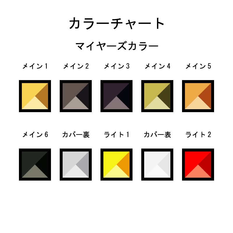 【コラージュセット】カラーチャート マイヤーズカラー