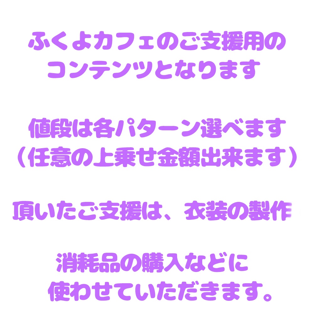 ご支援用(ふくよカフェの設備投資の為に)