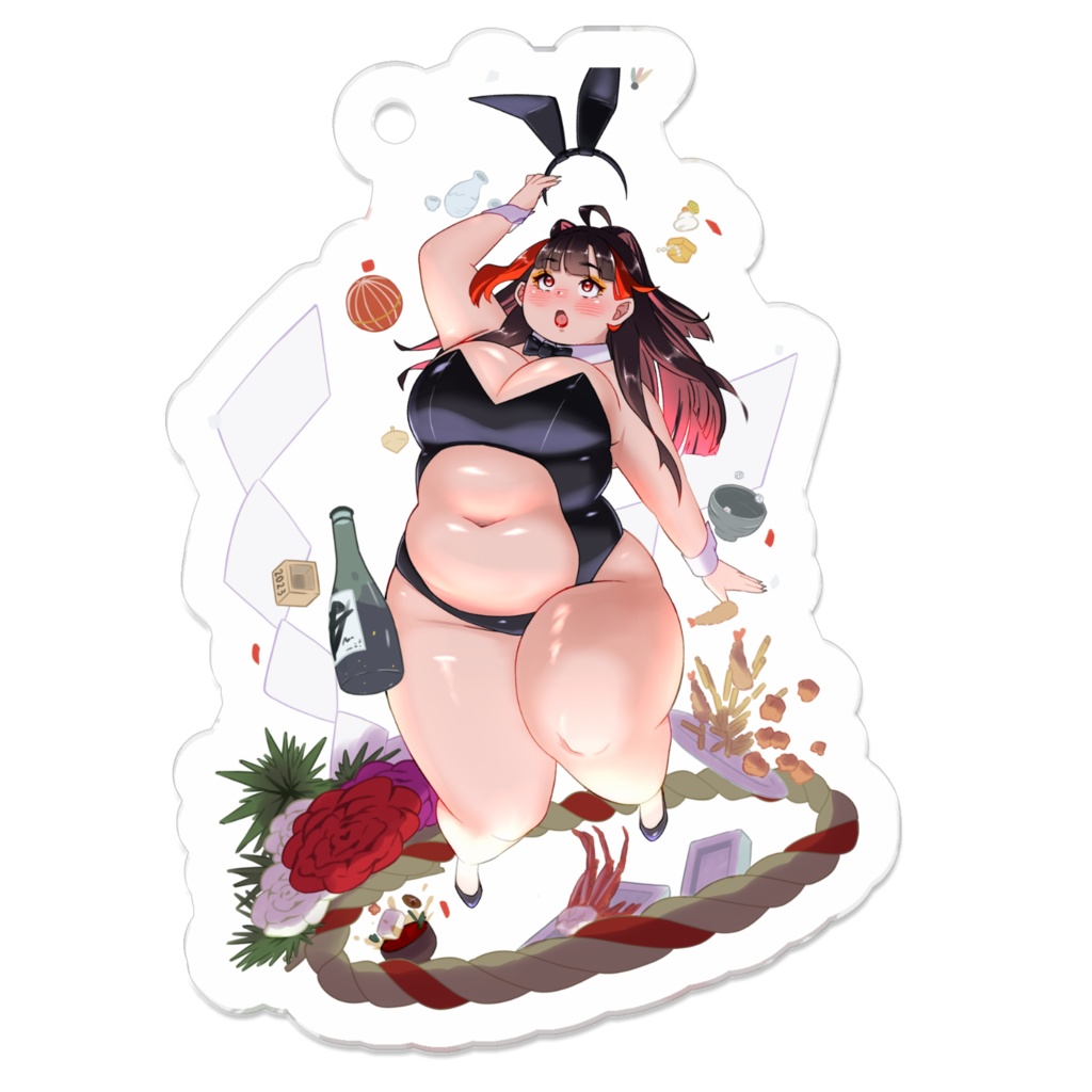 ぽっちゃり宇佐美さんアクリルキーホルダー