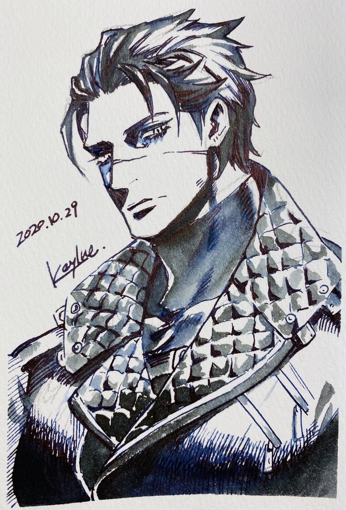 アナログイラスト リクエスト原画