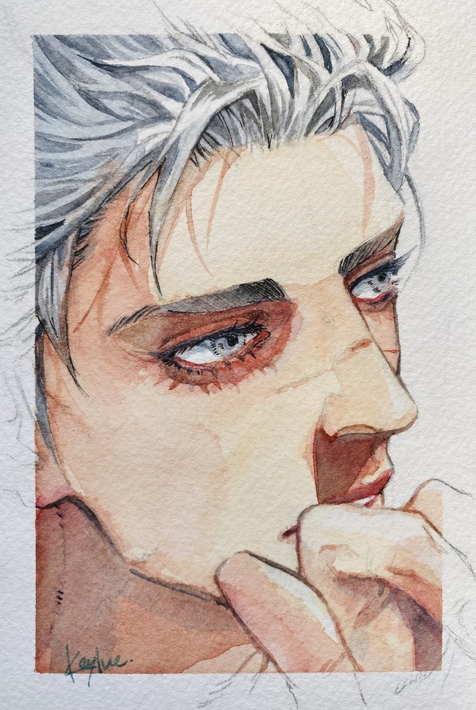 アナログイラスト リクエスト原画