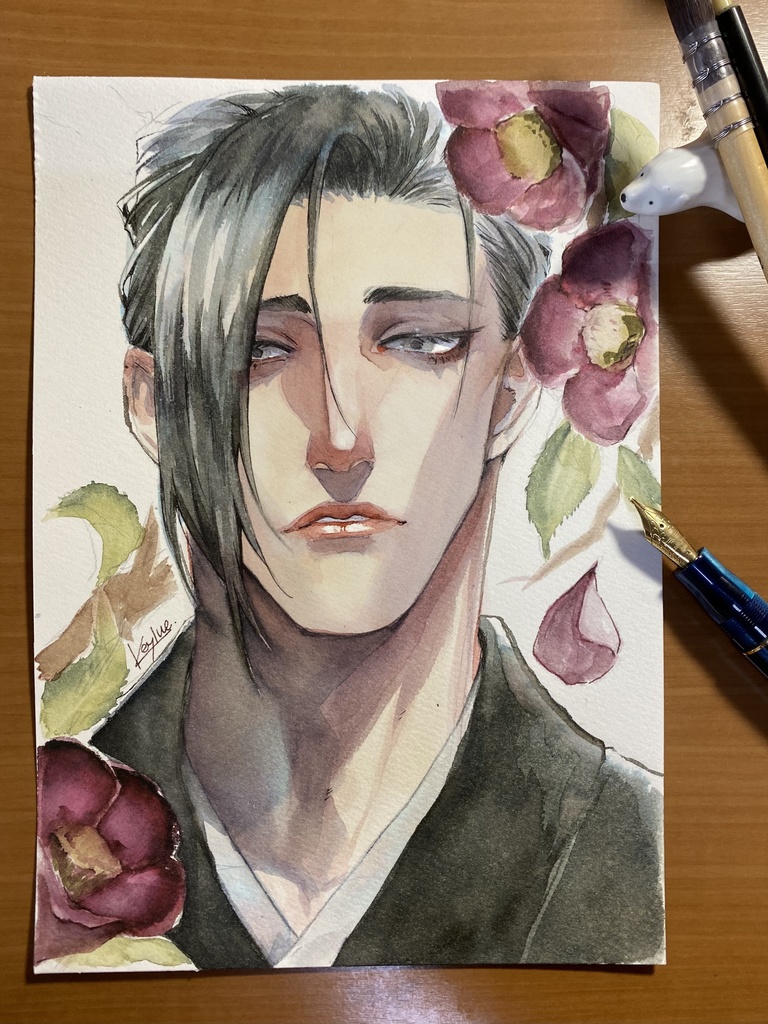 アナログイラスト リクエスト原画