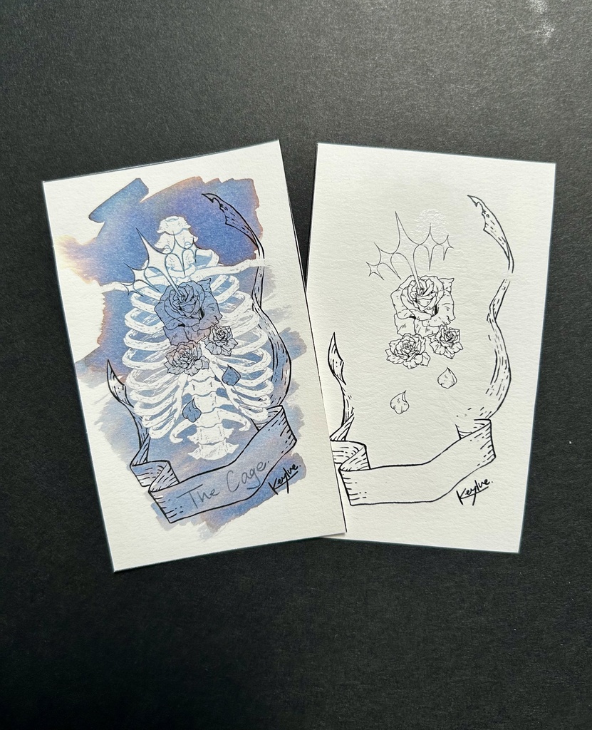 魔法使いのインクカード「Skeletal specimen.」