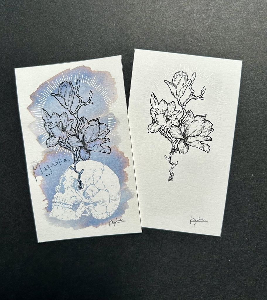 魔法使いのインクカード「Skeletal specimen.」