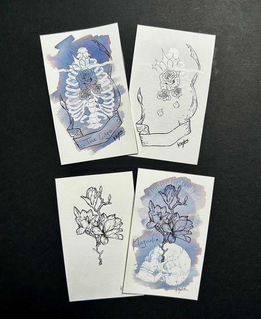 魔法使いのインクカード「Skeletal specimen.」