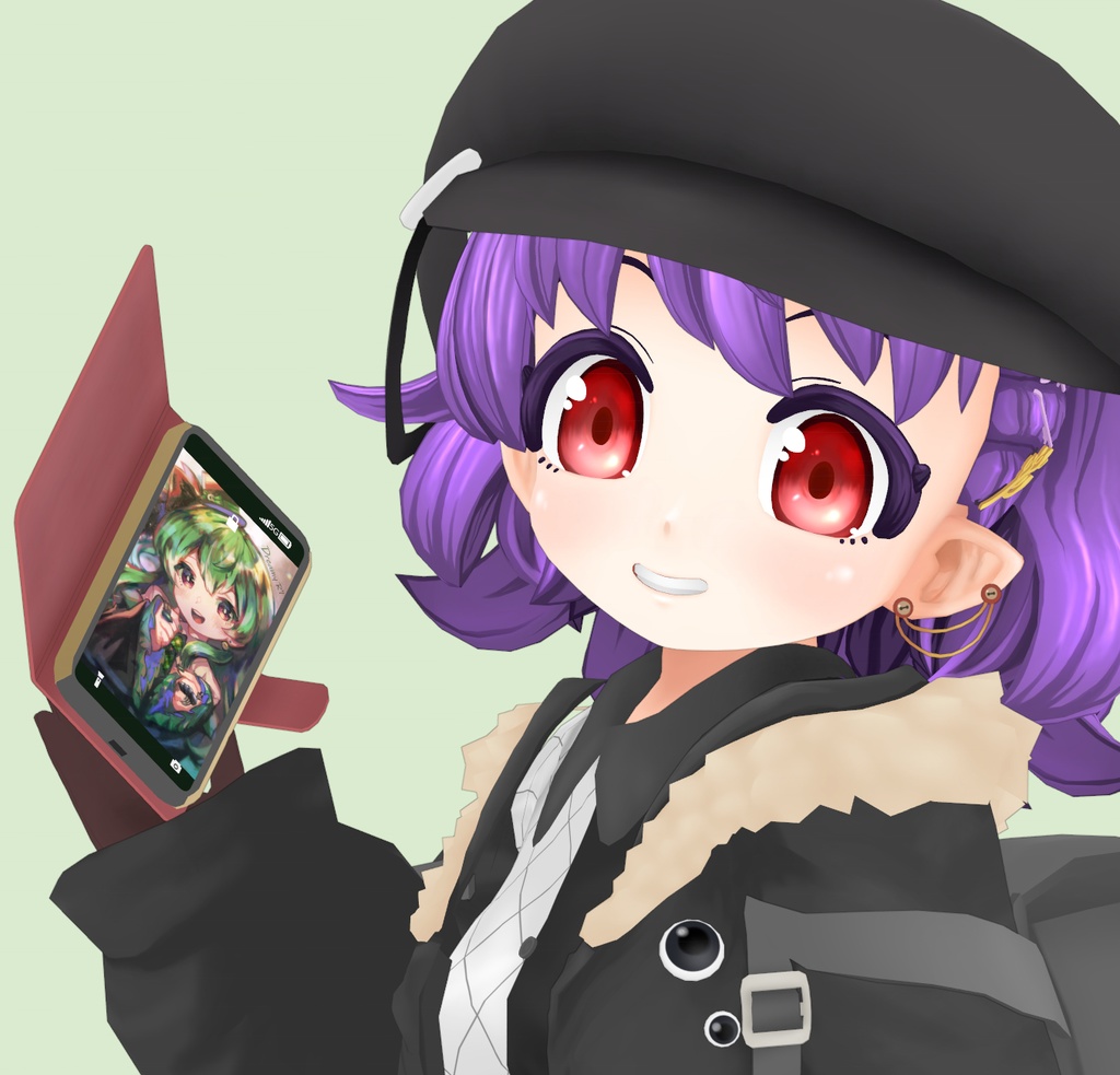 「Lili」VRChatアバター想定3Dモデル