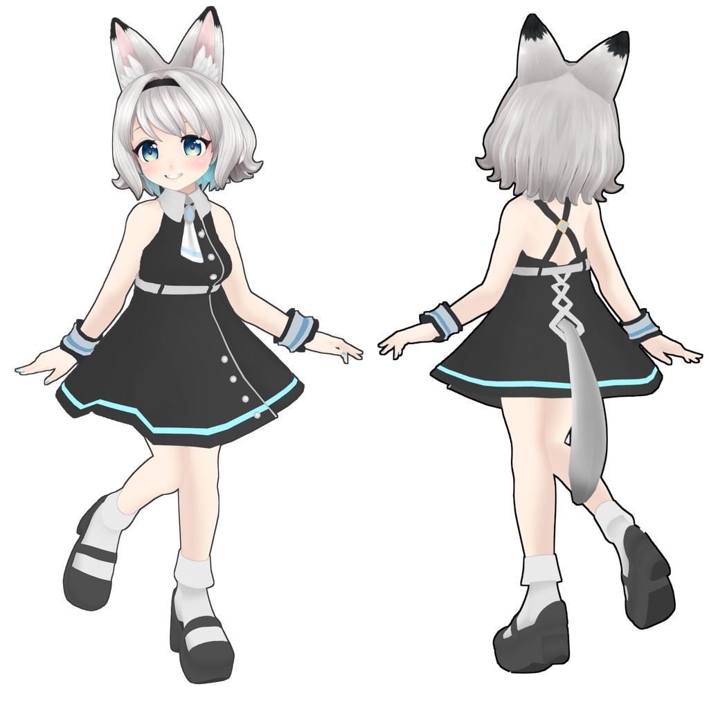 雛月ミィナ【VRCHATアバター想定3Dモデル】【Quest対応】