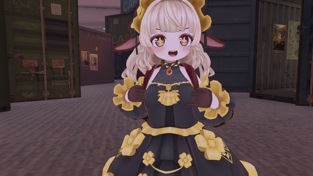 カプレッタ capretta VRChat想定オリジナル3Dモデル