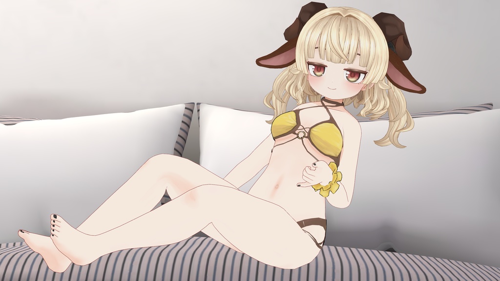 カプレッタ capretta VRChat想定オリジナル3Dモデル