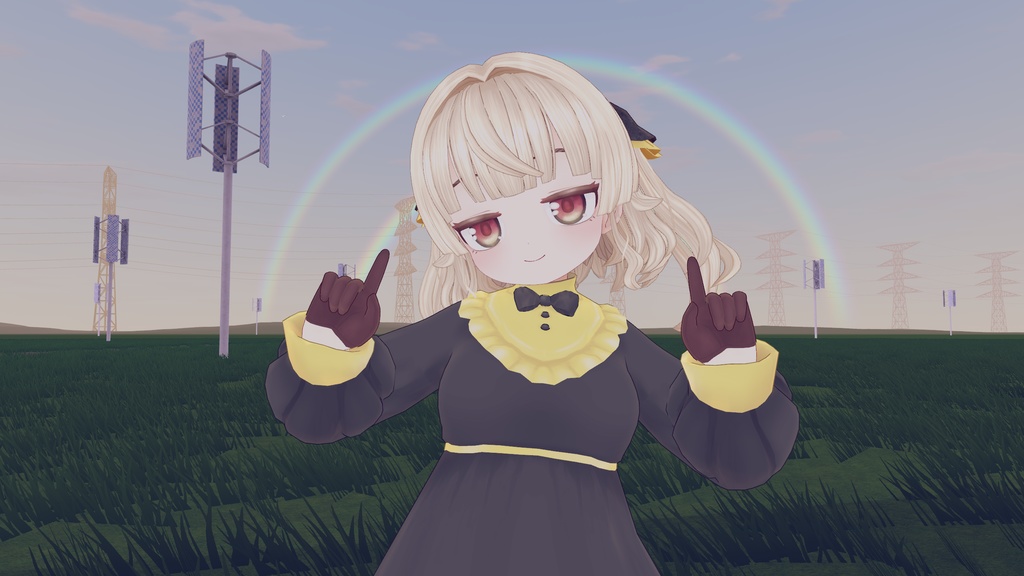 カプレッタ capretta VRChat想定オリジナル3Dモデル
