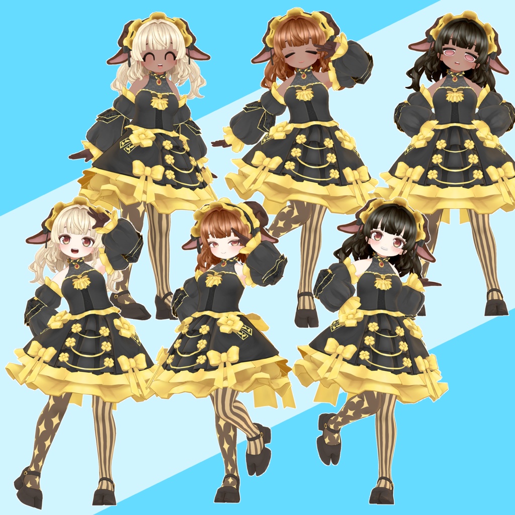 カプレッタ capretta VRChat想定オリジナル3Dモデル