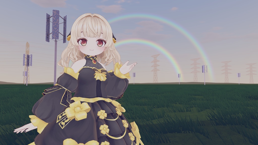 カプレッタ capretta VRChat想定オリジナル3Dモデル