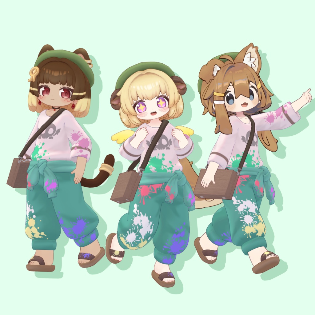 お絵かきつなぎ まめふれんず・シスターペコラ対応