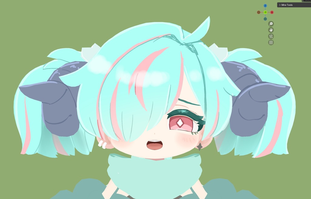 イオ・ドラゴニュート【VRChat向けオリジナル3Dモデル】