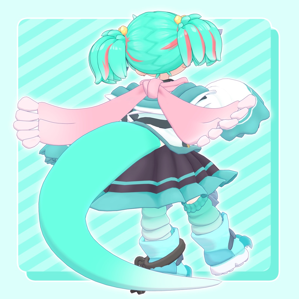 イオ・ドラゴニュート IO Dragonewt【VRChat向けオリジナル3Dモデル】