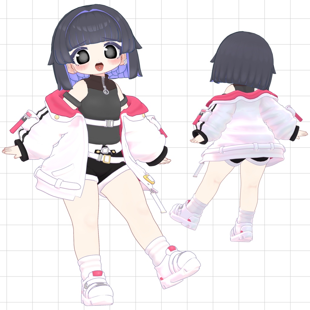 アララギジャケット まめふれんず対応 Vtuberコラボ衣裳