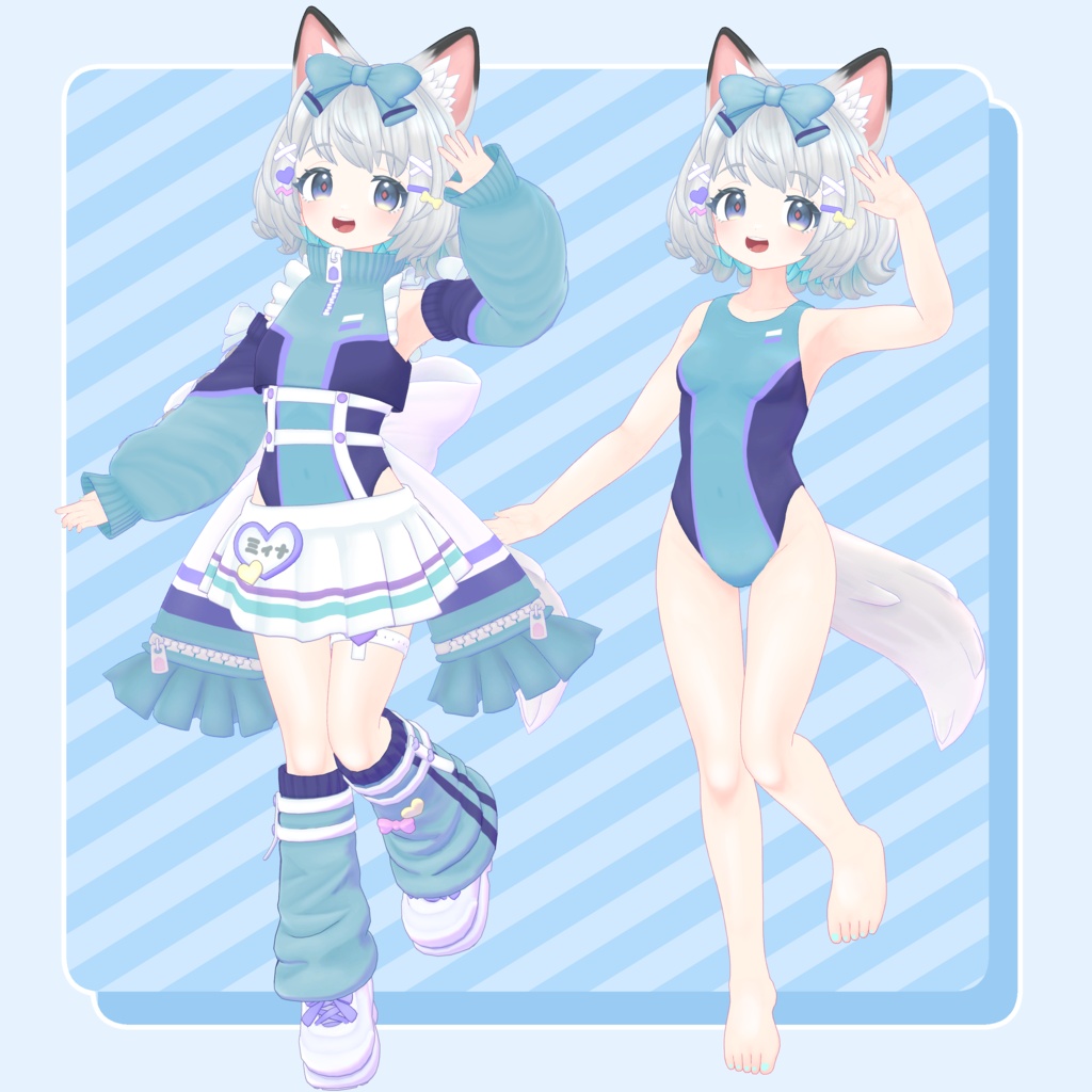 雛月ミィナ ver.2【VRChat向けオリジナル3Dモデル】