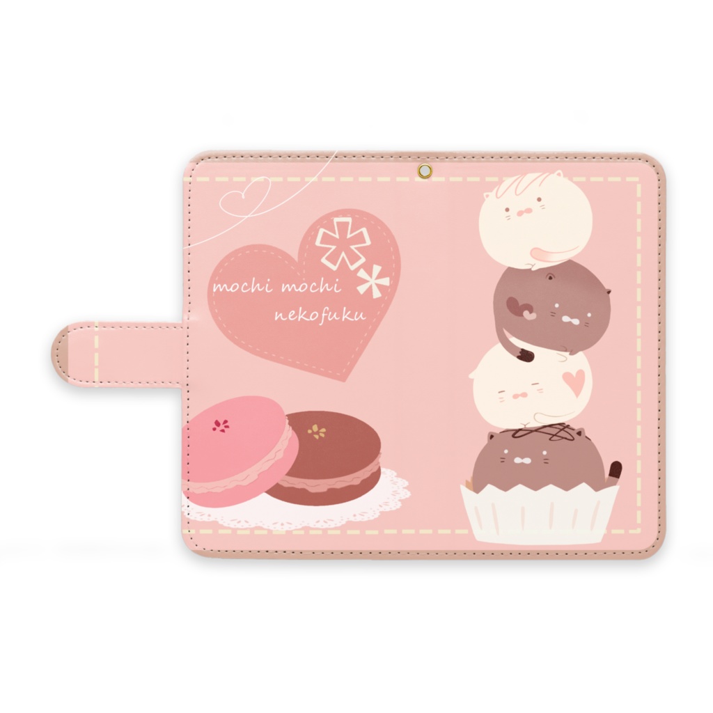 ねこふくAndroidケース〈バレンタイン〉M