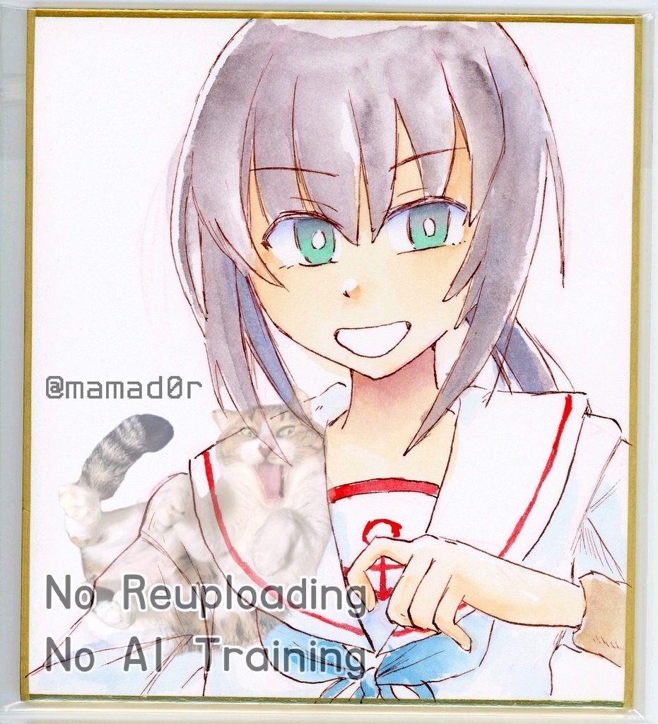 艦これ ミニ色紙 吹雪改三護(六式)