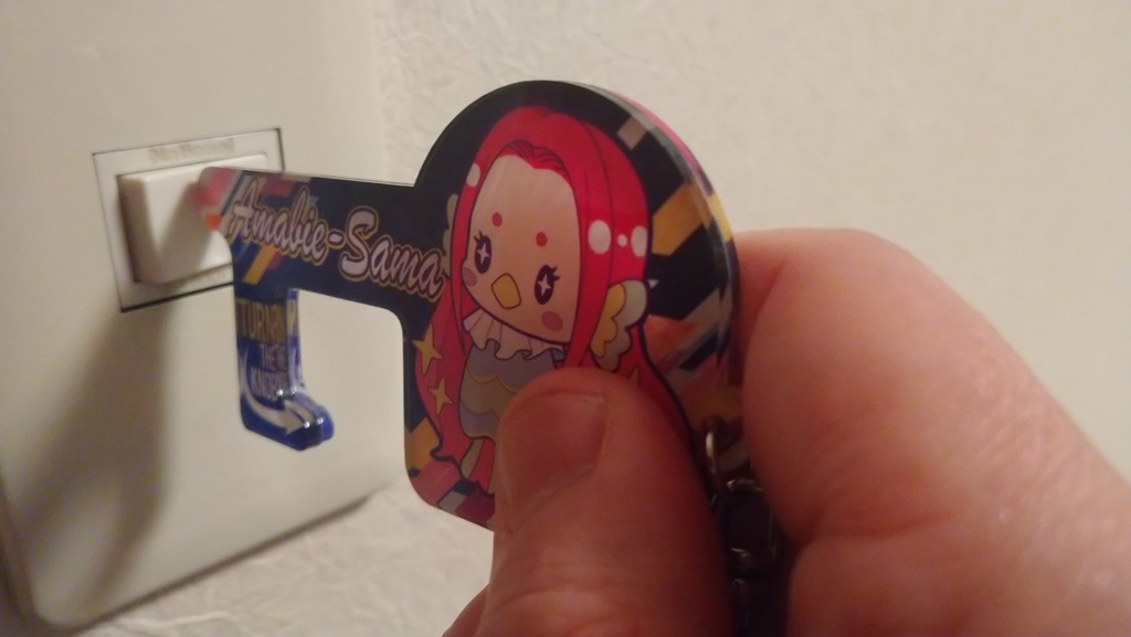 【新型コロナ対策】あまびえ様ドアオープンナーキーホルダー