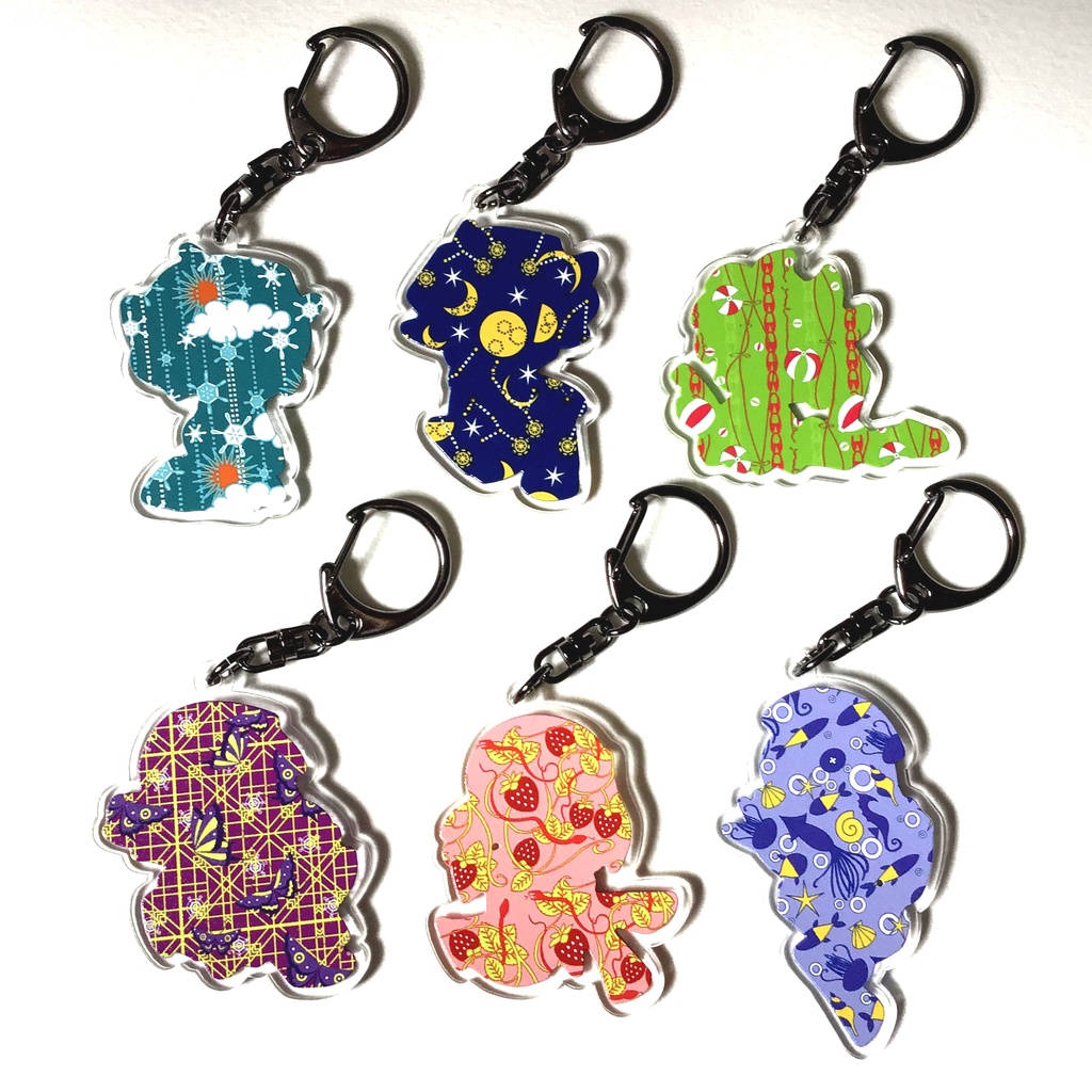 鬼見城荘アクリルキーホルダー全6種