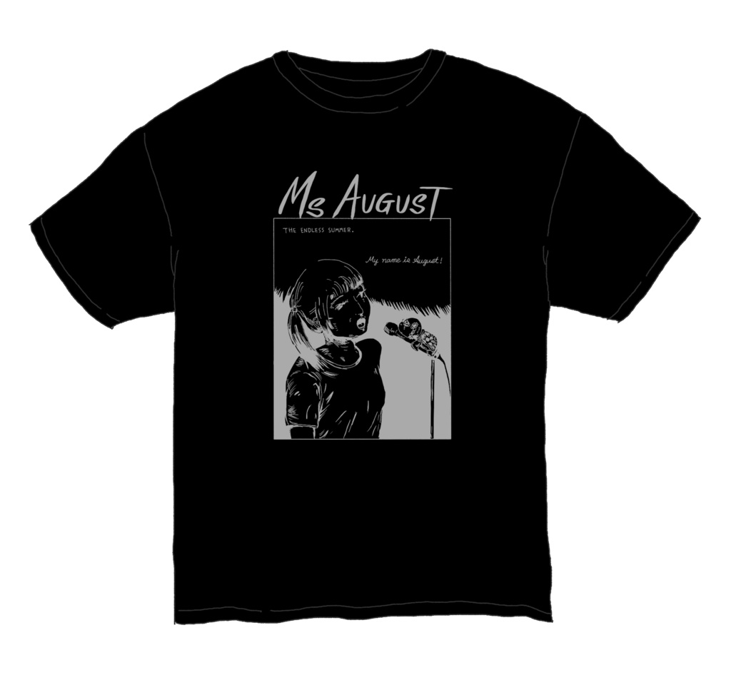 Ms AUGUST_黒Tシャツ