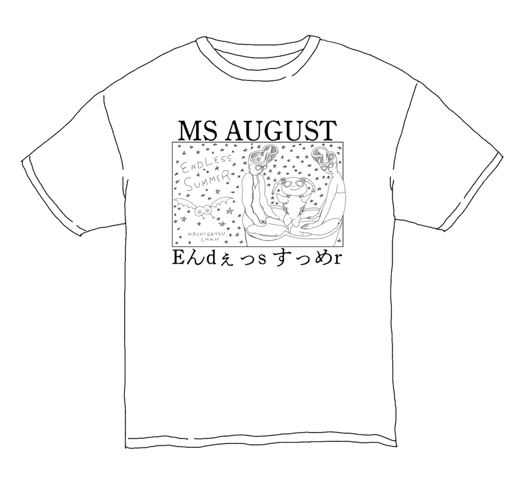【New!2025】MS AUGUST Tシャツ_白