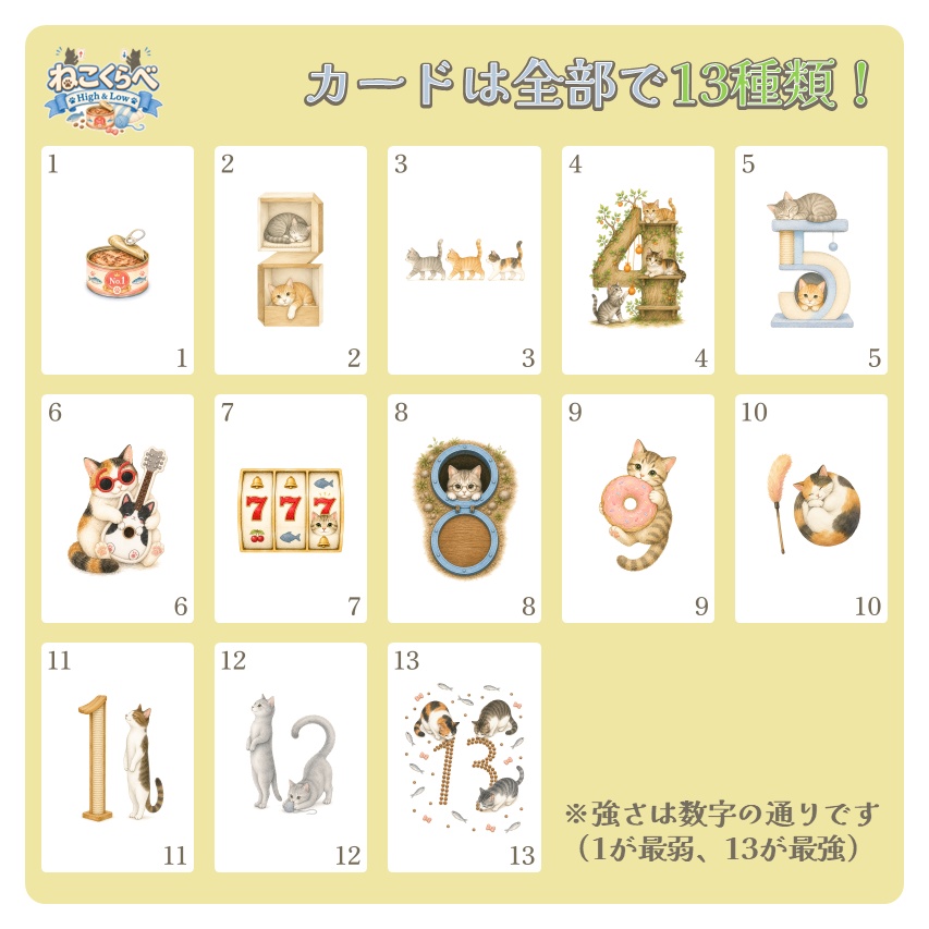 【SALE中】ねこくらべ【High & Low】