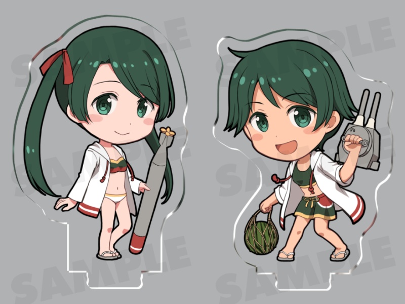 アクリルフィギュアセット（水着もがみくま）
