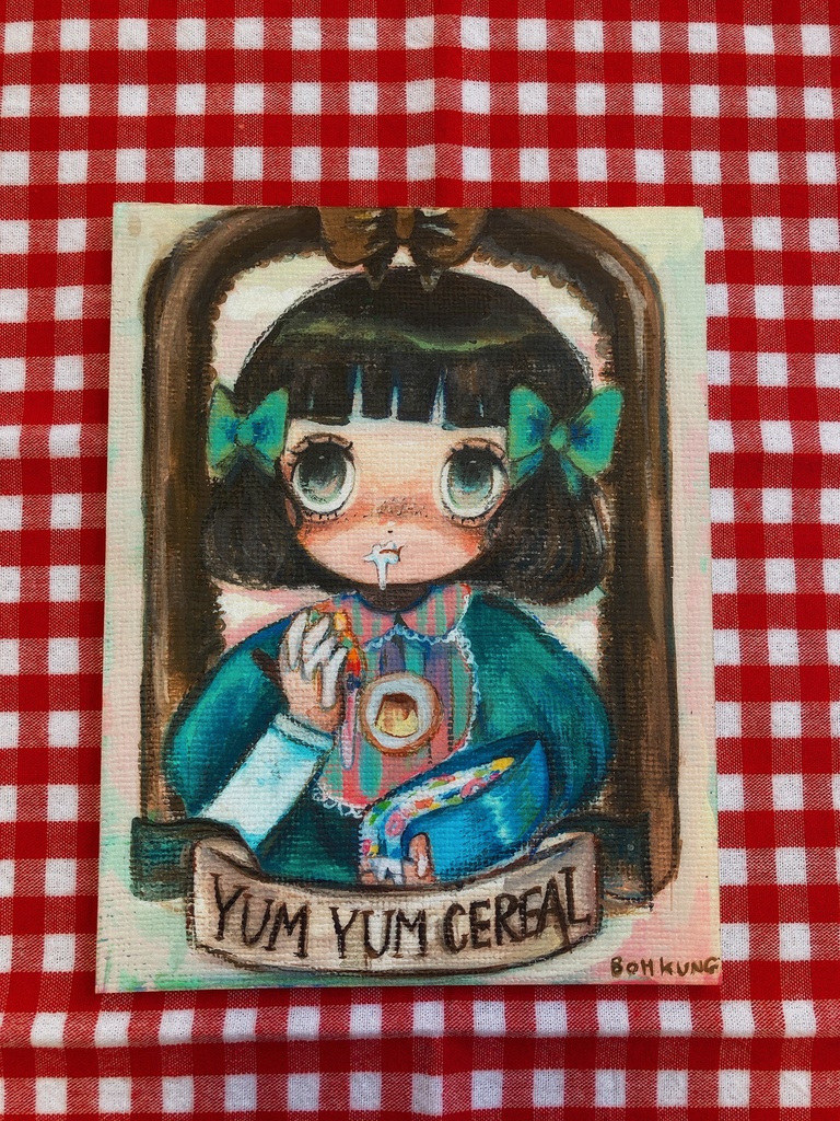 『ママにはひみつ』イラスト原画