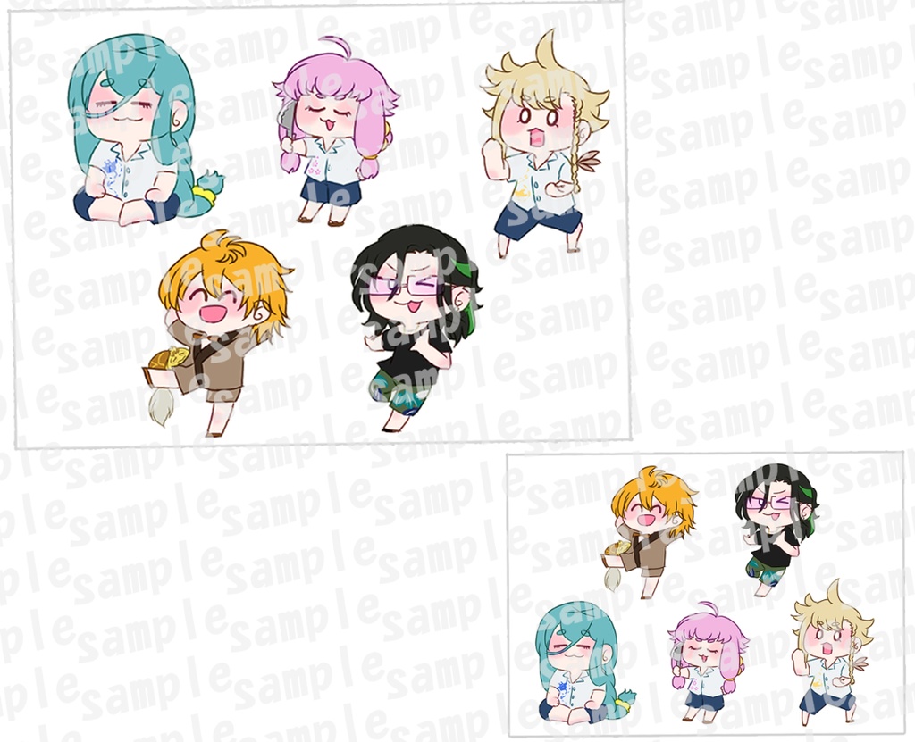 刀剣乱舞 ミニキャラステッカー